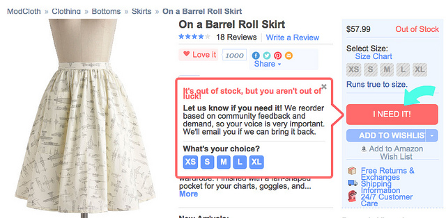 On a Barrel Roll Skirt in Bingo, #ModCloth