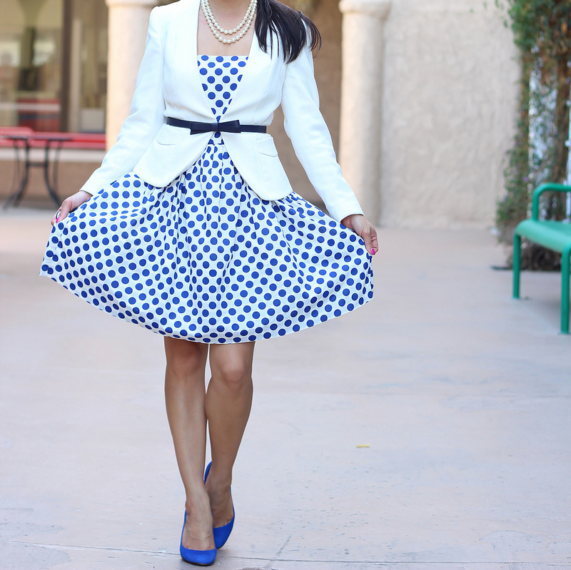 Dots and Belted Blazer12