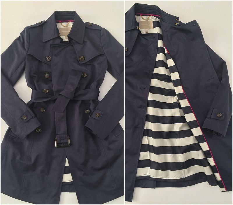 Review: Banana Republic Classic Petite Trench Coat and Halogen Suede Bow  Pumps - Stylish Petite