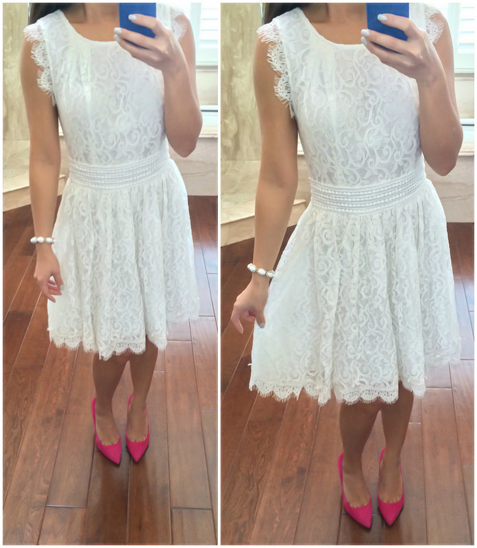 white lace dress with sleeves forever 21