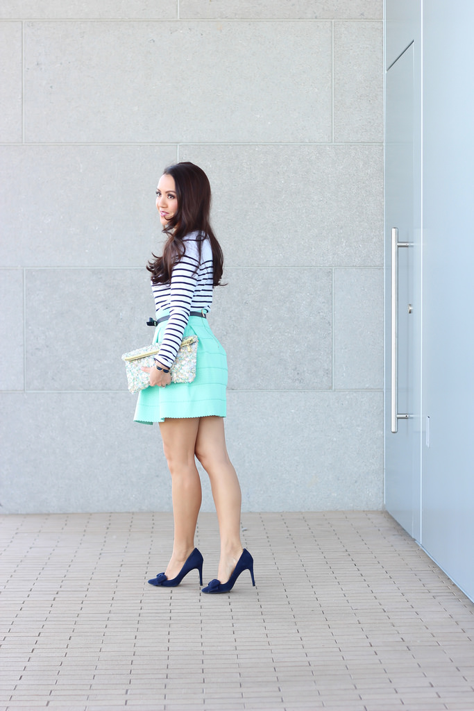 Avery Lane Boutique Mint Skirt and Stripes_-7