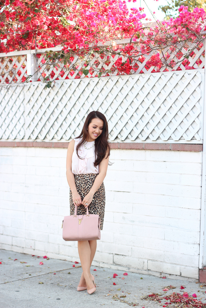 Leopard and Blush with Trench Coat-9