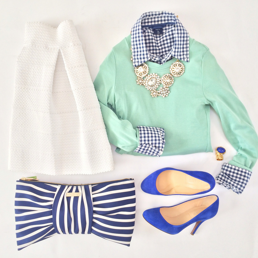 Gingham, Mint and Stripes