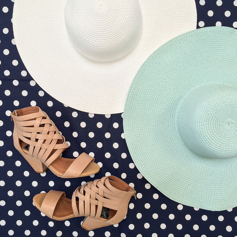 Forever 21 Floppy Hats and Jeffrey Campbell Sandals