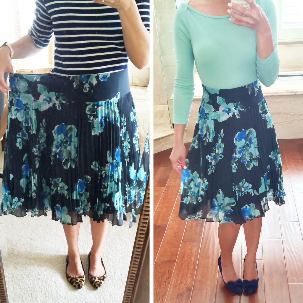 Floral Pleats and Mint