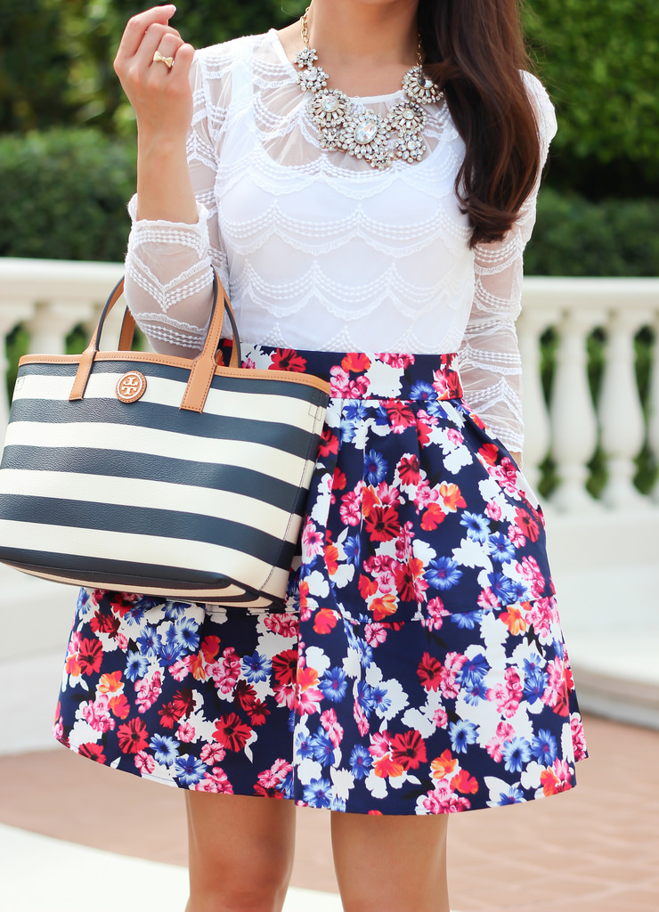 Floral, Lace and Stripes-5