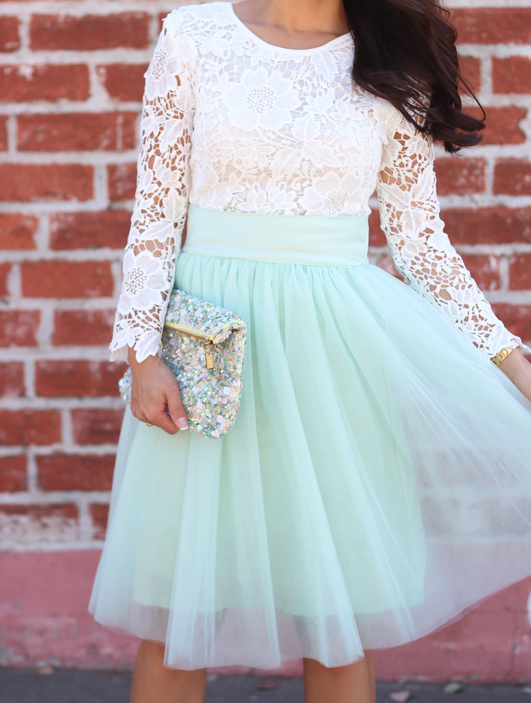 Mint Tulle and Lace-10