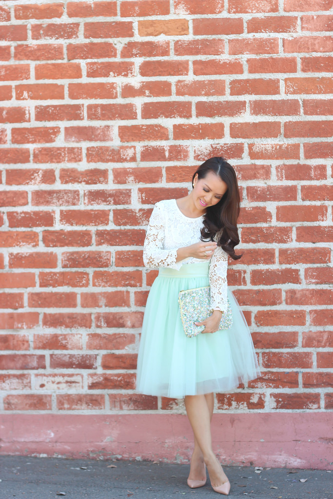 Mint Tulle and Lace-6