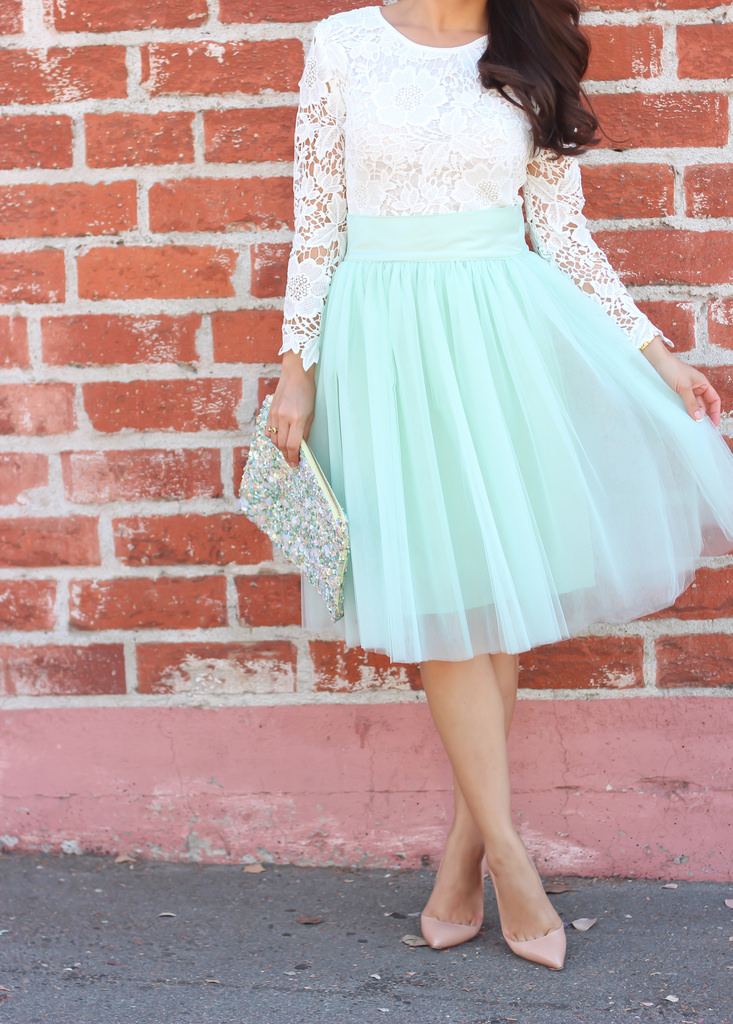 Mint Tulle and Lace-9