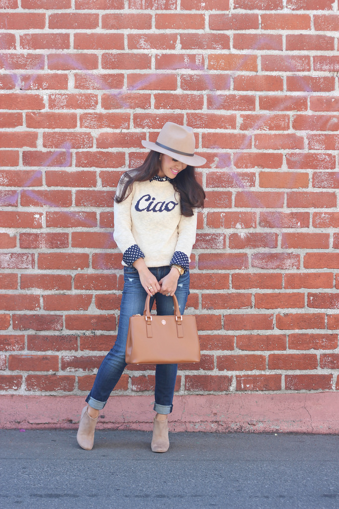 Ciao Sweater and Suede Ankle Boots