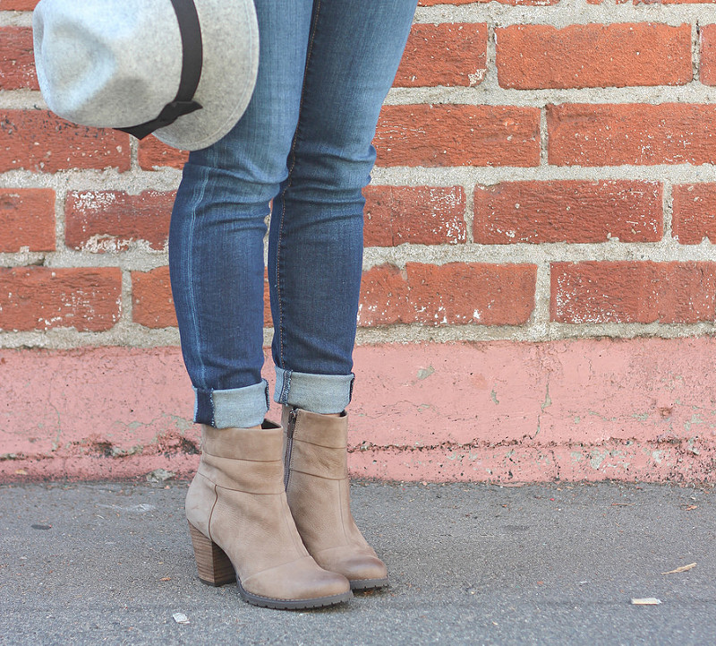 Gray Wool Hat and Clarks Booties-10