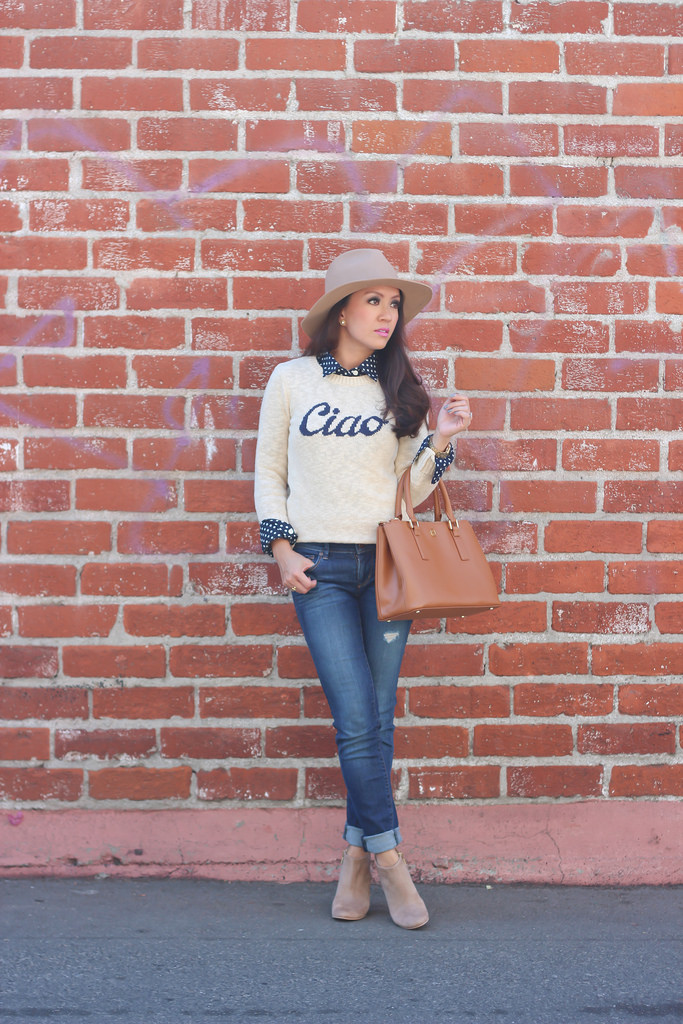 Ciao Sweater and Suede Ankle Boots-4