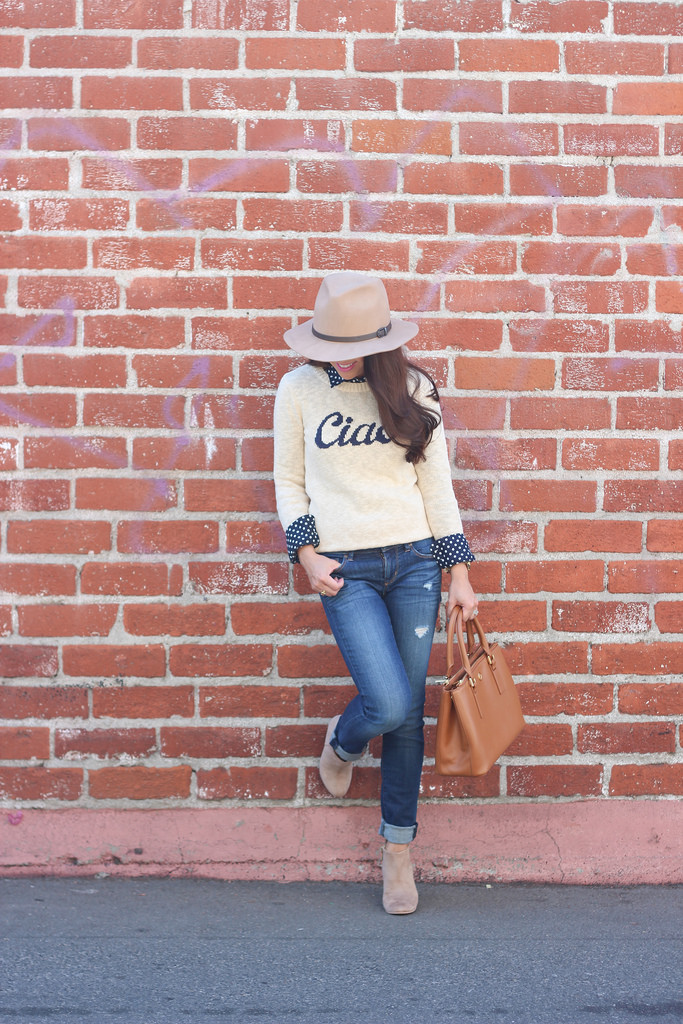 Ciao Sweater and Suede Ankle Boots-8