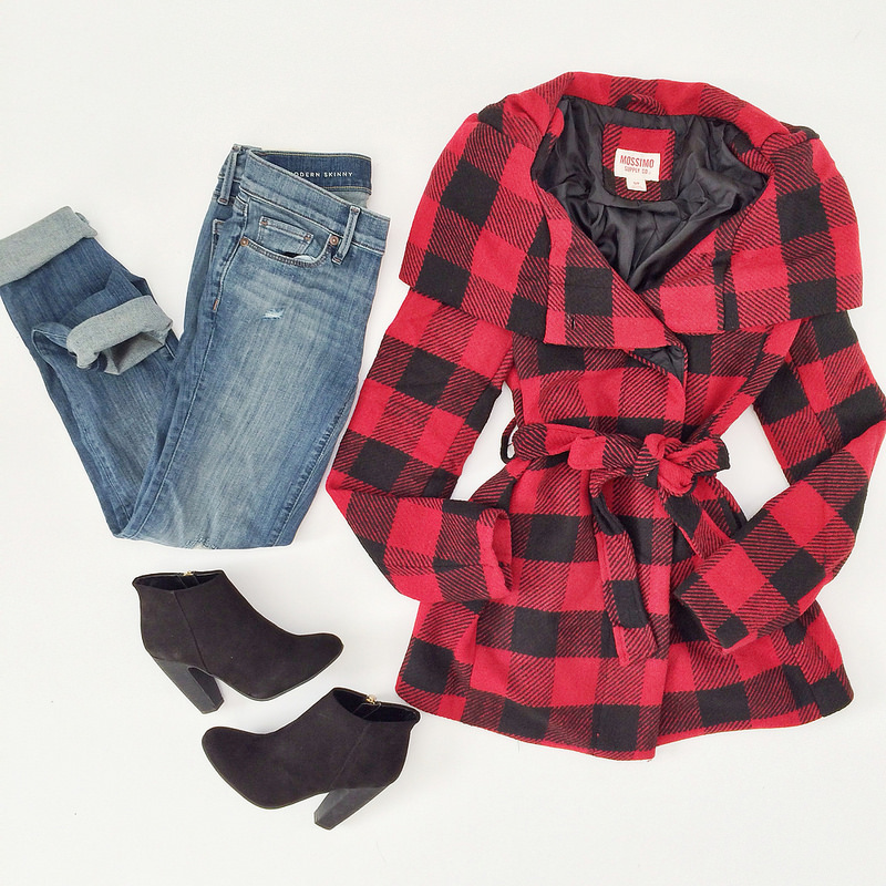 Outfit Layout - Buffalo Check and Denim