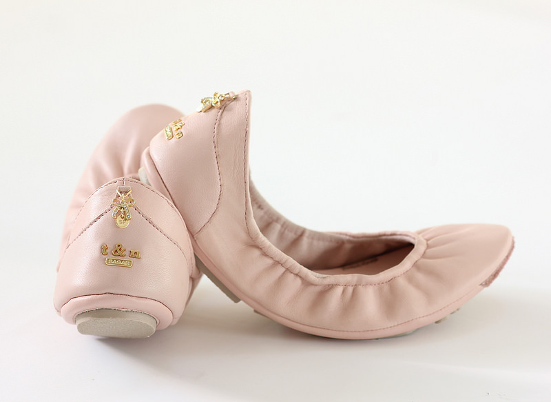 T&N Collection Blush Ballet Flats-4