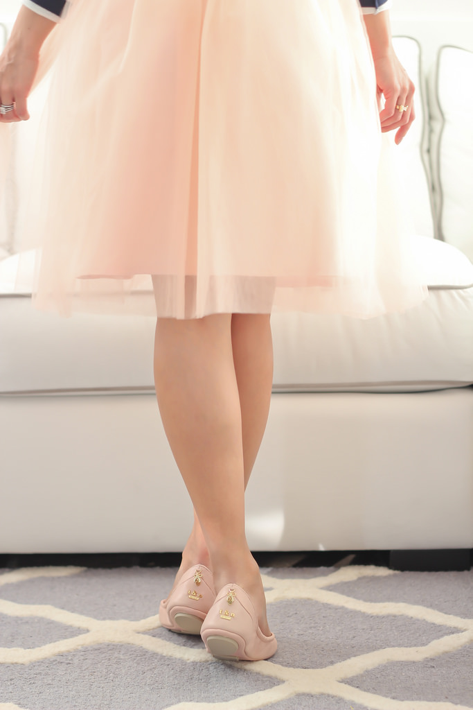 T&N Collection Blush Ballet Flats-7