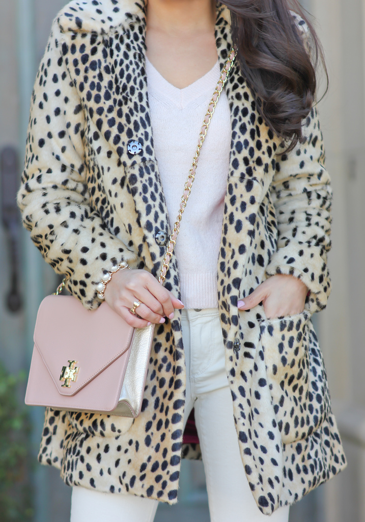 Loft Modern Skinny Ankle Jeans and Guess Leopard Print Coat - Stylish ...