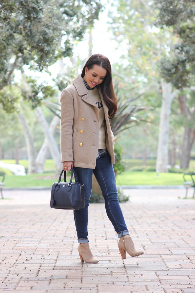 Ciao Sweater, Plaid and J.Crew Majesty Peacoat