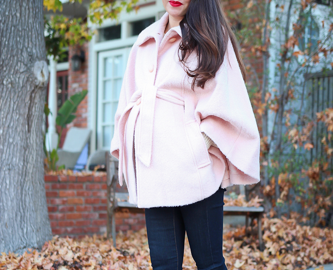 Modcloth central park sashay pink cape, Modcloth prim on a whim lace hem sweater