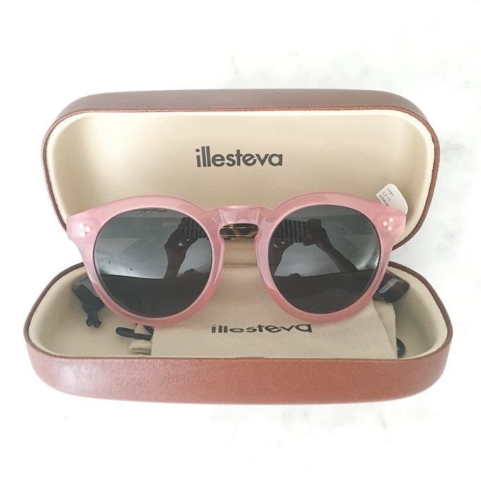 Illesteva Leonard 50mm Pink Mirrored Sunglasses