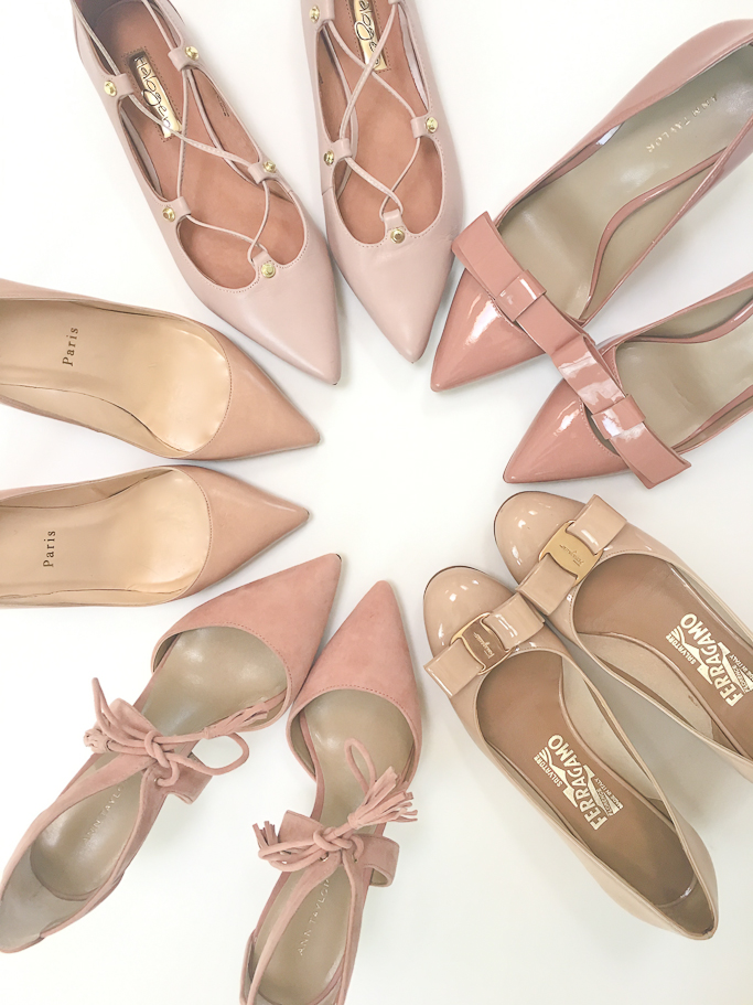 Blush nude shoes collection