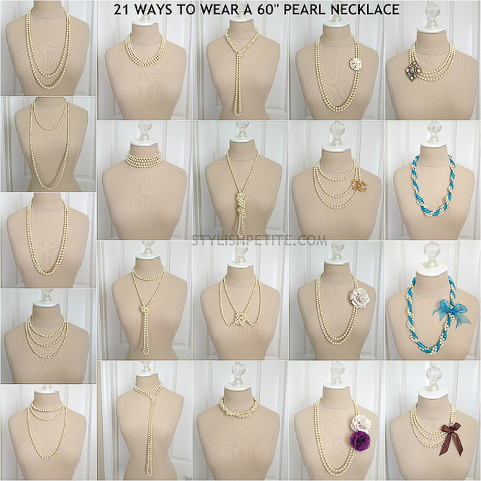 21 ways to wear a 60 inch pearl necklace