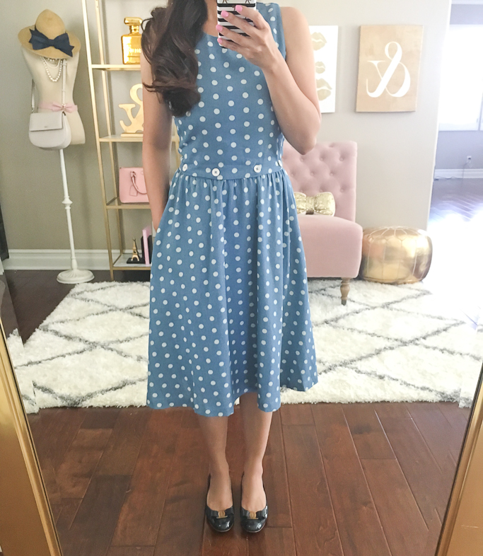 ModCloth The Real Ahoy Dress in Dots