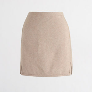 J.Crew double notch wool mini skirt