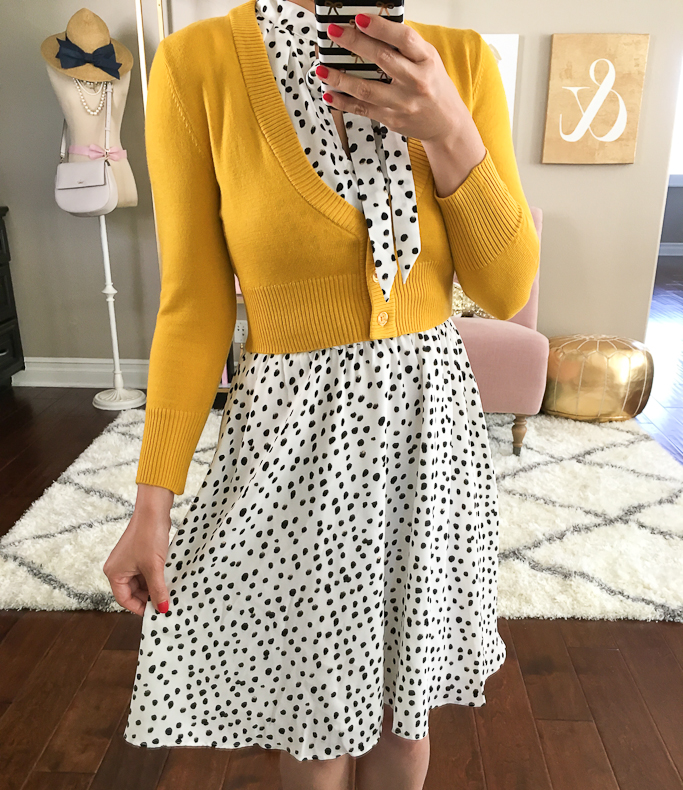 banana republic polka dot dress