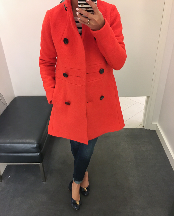 Ann Taylor banded statement coat