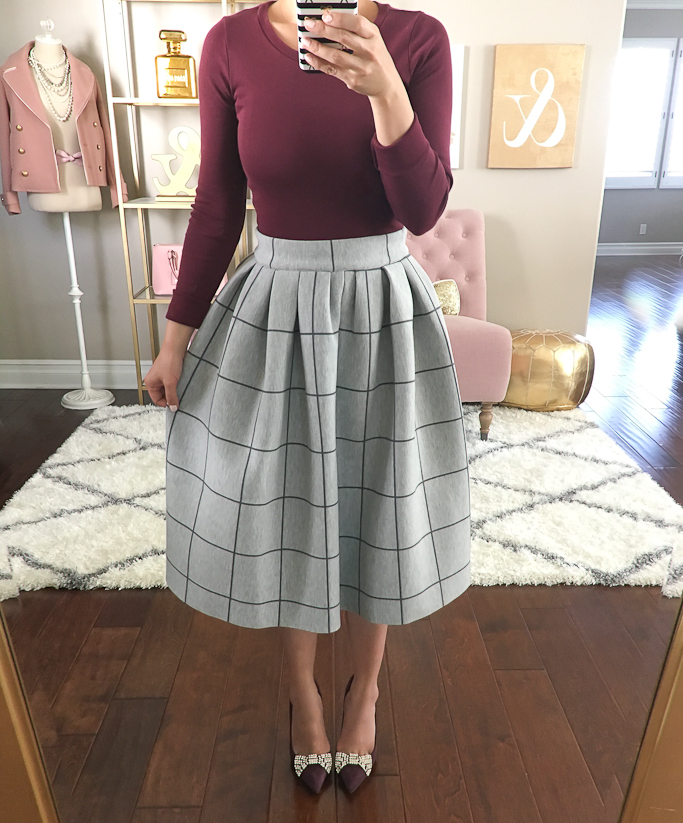 shein-grid-midi-skirt