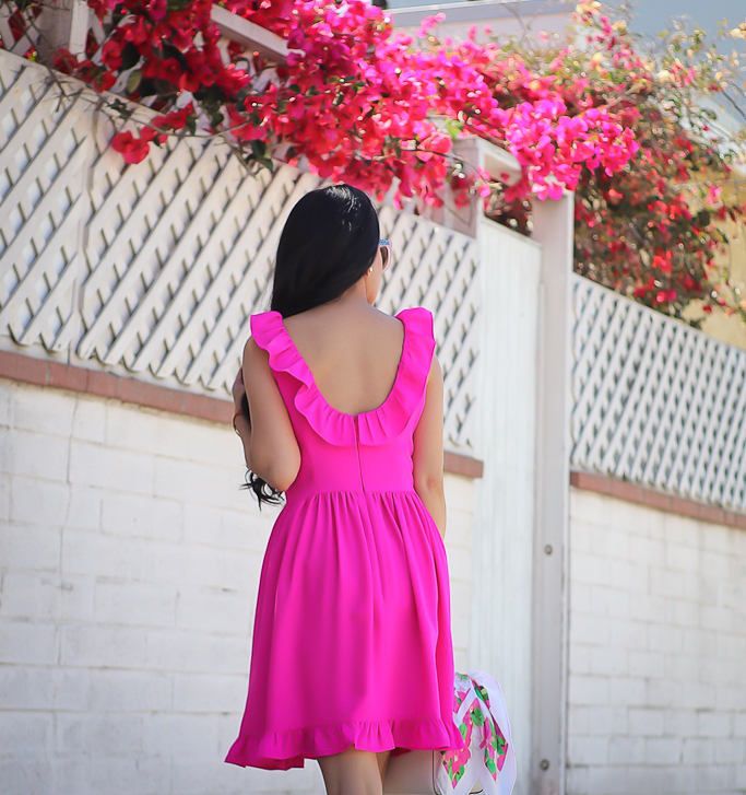 Bougainvillea Bow Back Dress by kate spade new york for $90