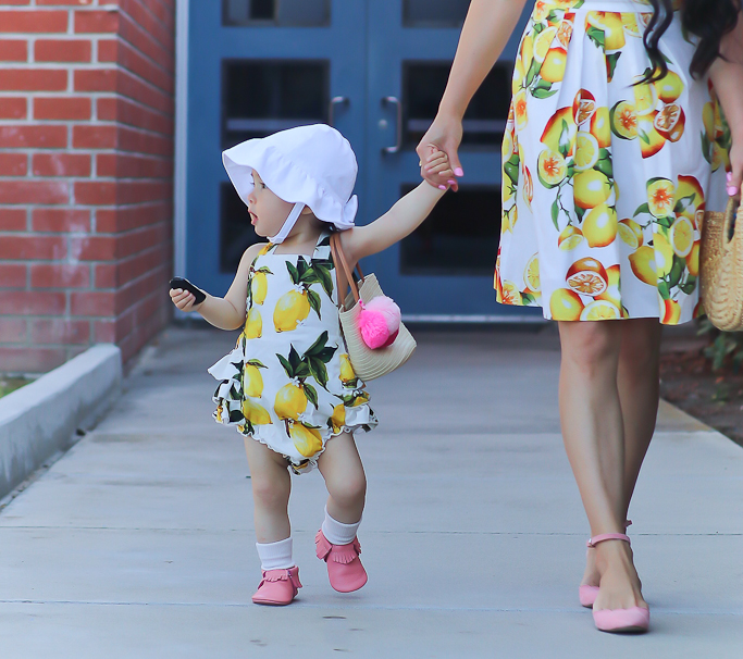 mommy and me lemon dress
