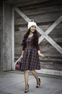 modcloth plaid dress