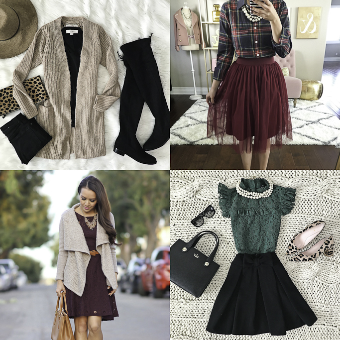burgundy lace dress tulle skirt green lace top fall outfits