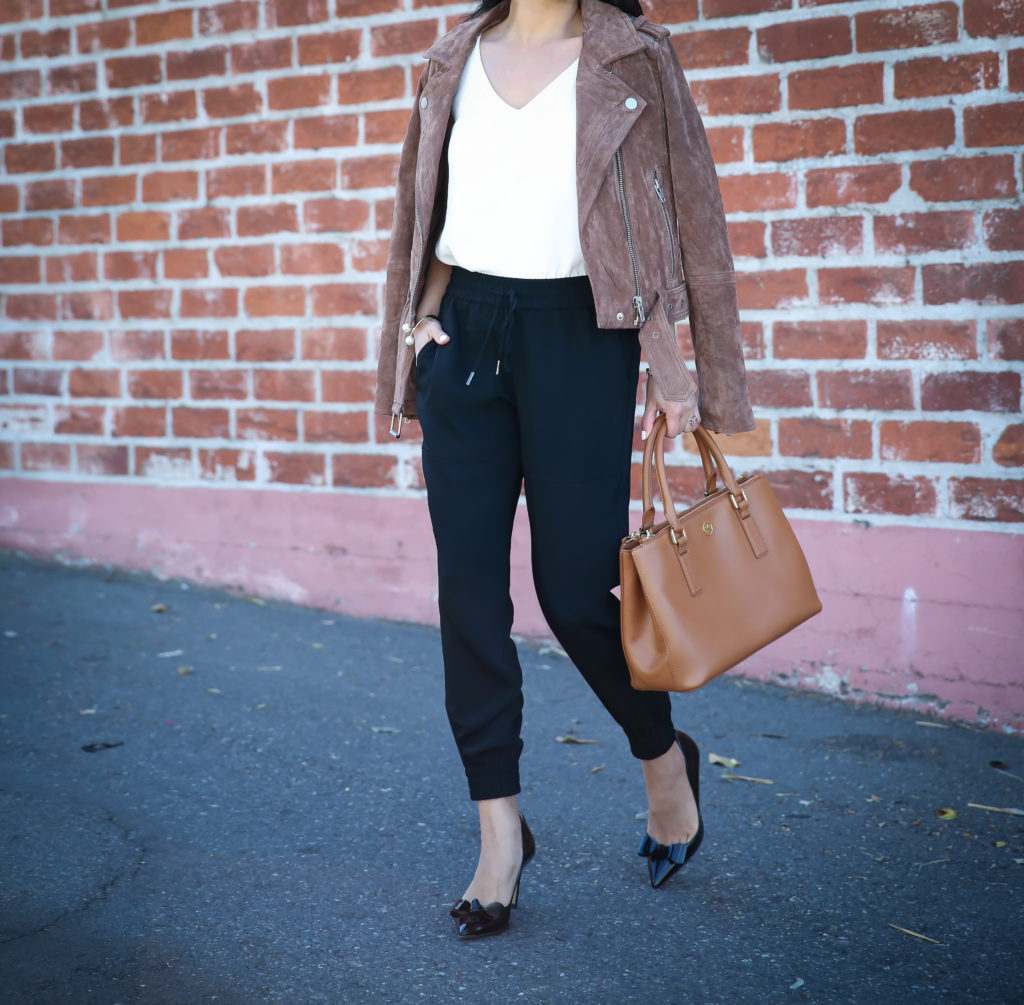 How To Style Jogger Pants For Work When You're Petite | Stylish Petite