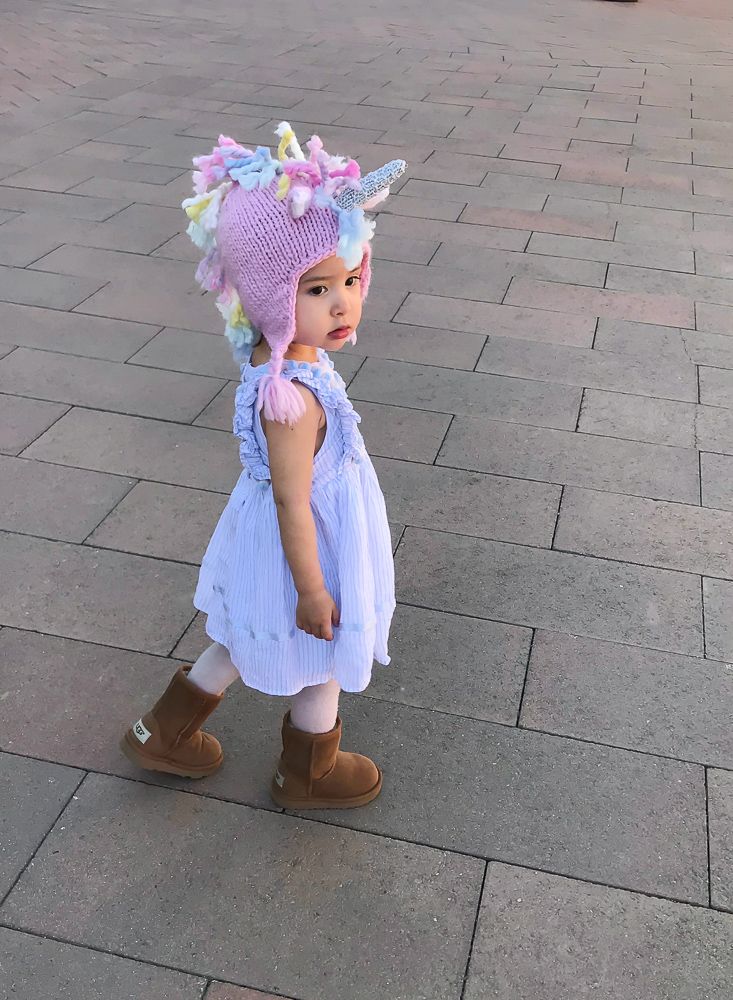 toddler girl pom pom dress unicorn hat baby ugg boots