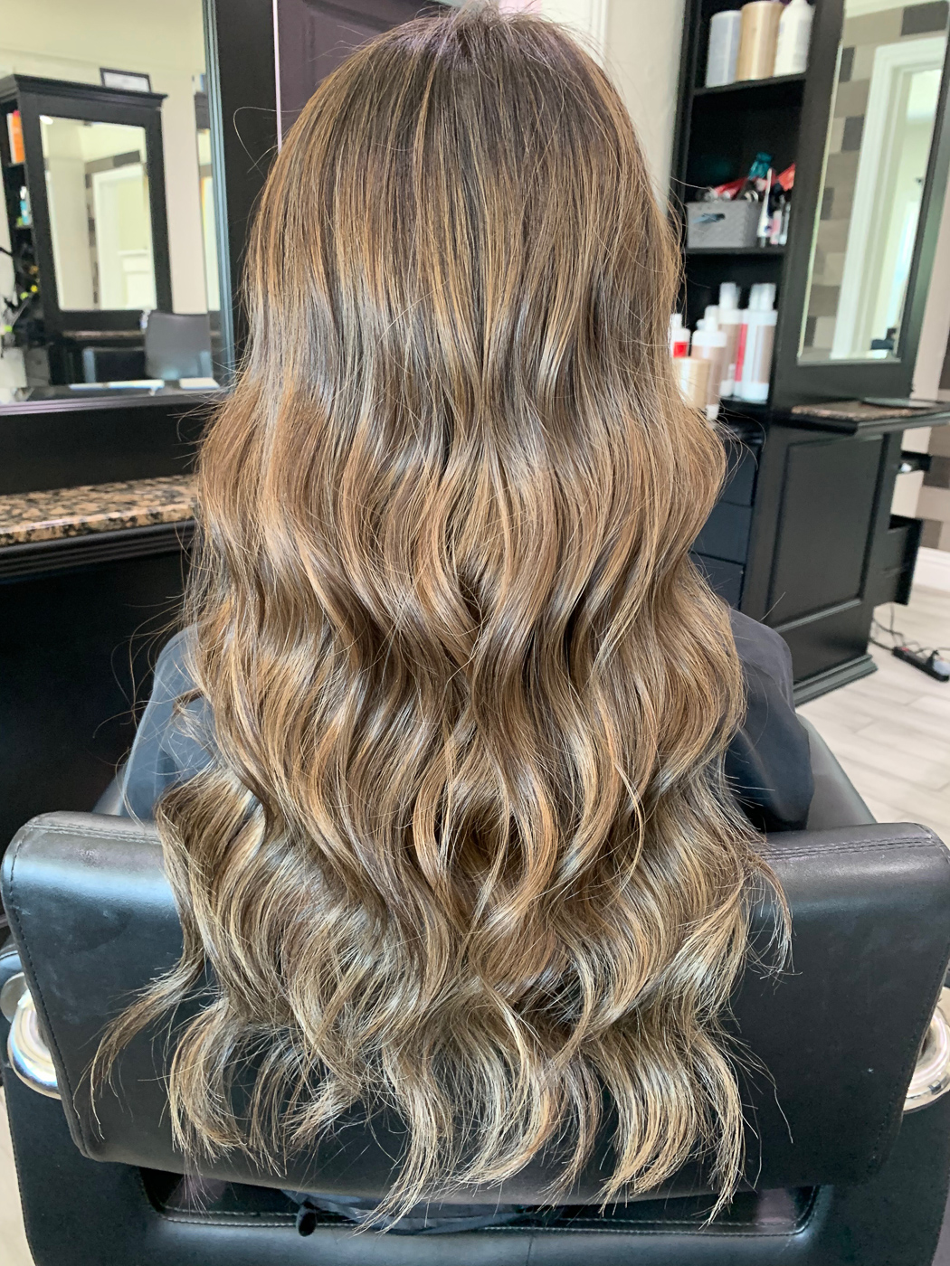 Bayalage ombre hair long hairstyle