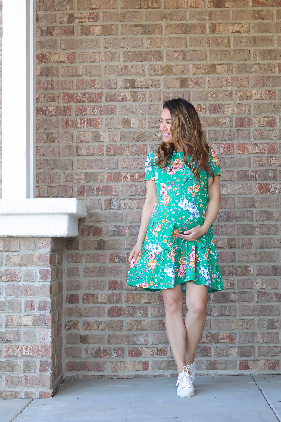 loft emerald green dress