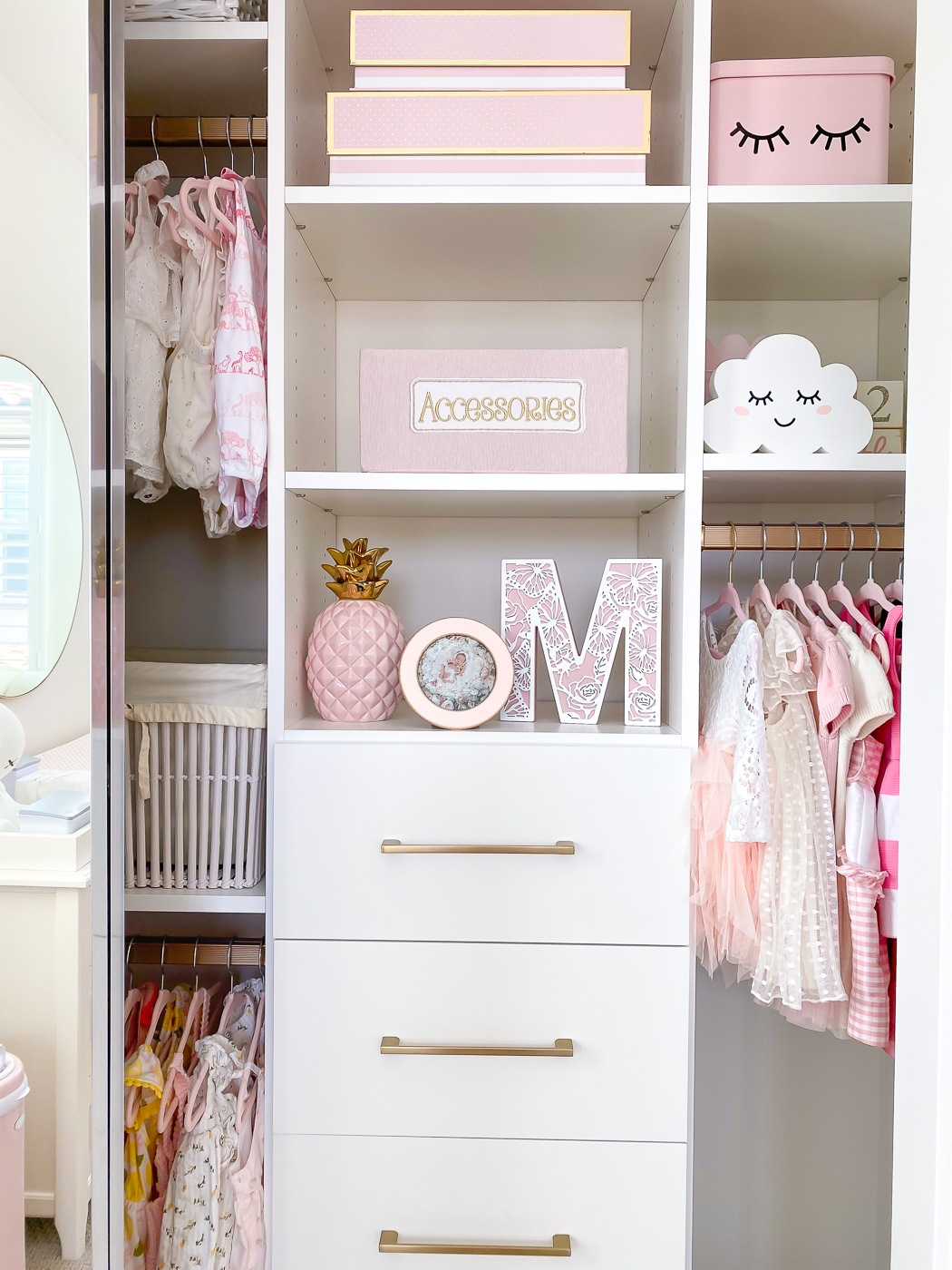 baby girl nursery closet organization california closet 
