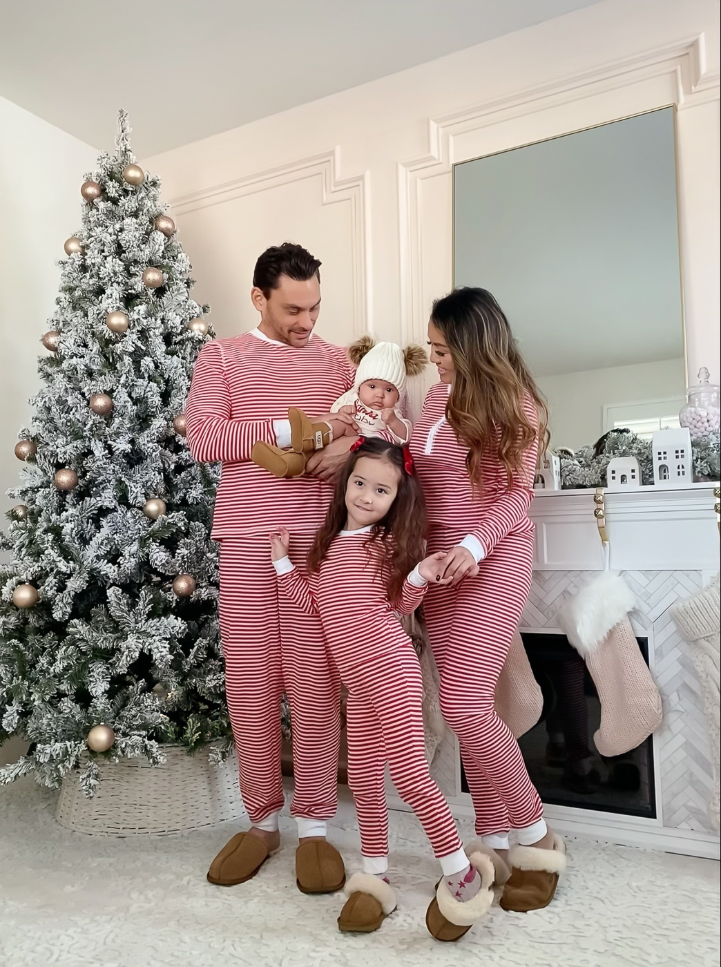 matching family christmas pajamas ugg slippers 5 - Stylish