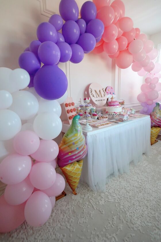 Meadow Ivy's Ice-cream themed third birthday party - Stylish Petite