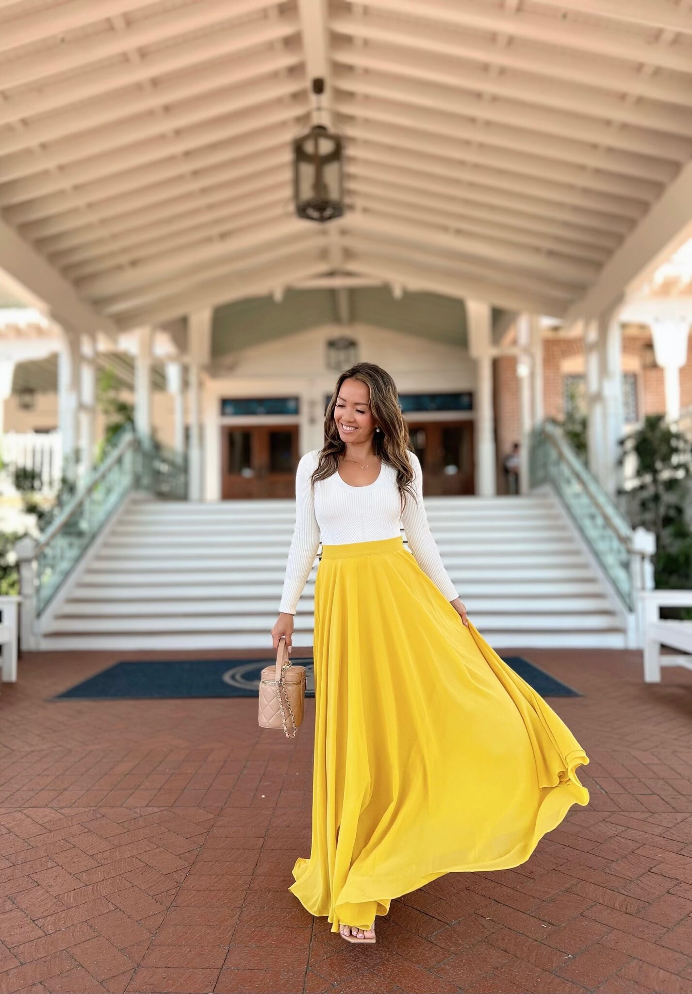 Mustard Yellow Pearl Embellished Bralette & Mini skirt Coord