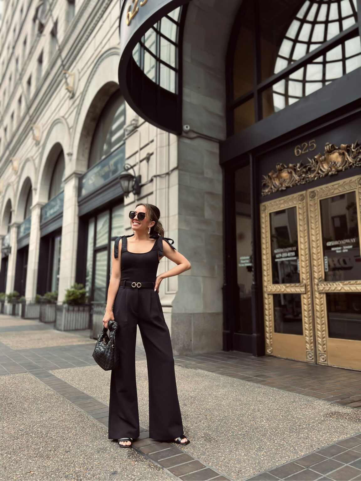 Bow Tank for $12 + All Black Monochromatic Outfit - Stylish Petite